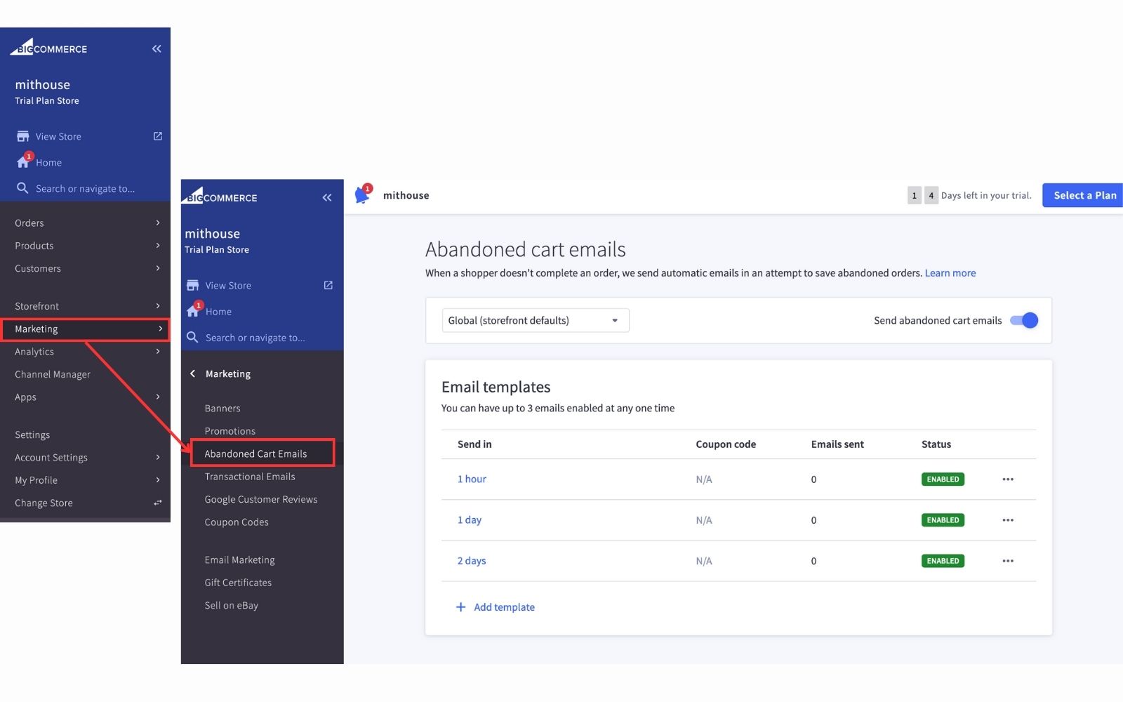 configuring email settings